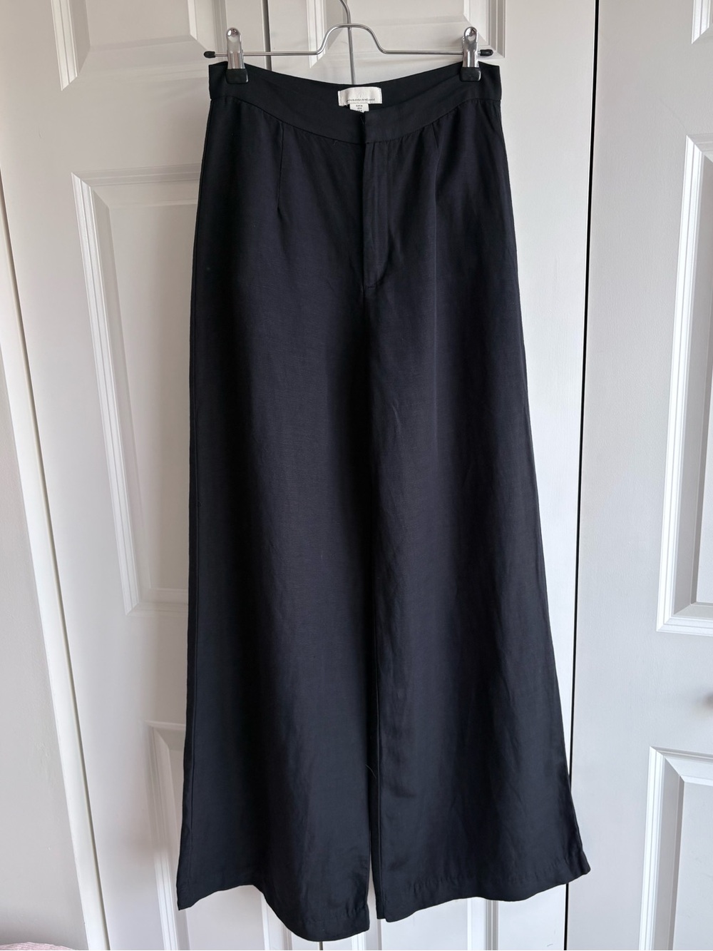 H&M Wide-Leg Linen Blend Dress Pants, Women’s Size 4